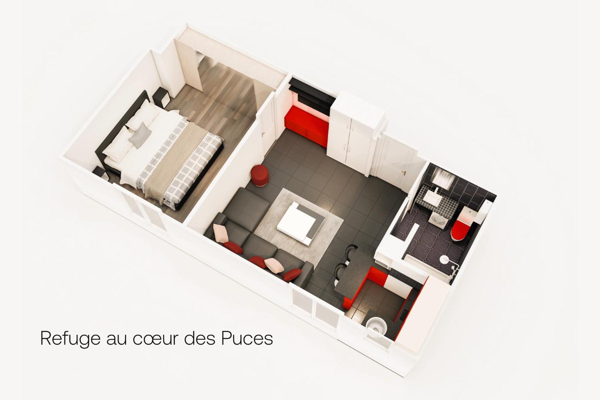 Appartamento Marche Aux Puces De Saint-Ouen Esterno foto